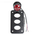 Stop Calavera para moto trasero con portaplaca Mica roja Circular